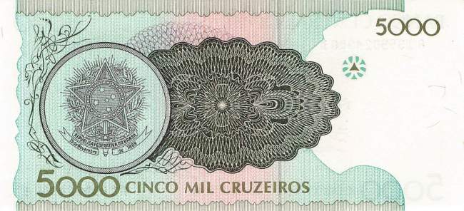 5000 Cruzeiros 1992